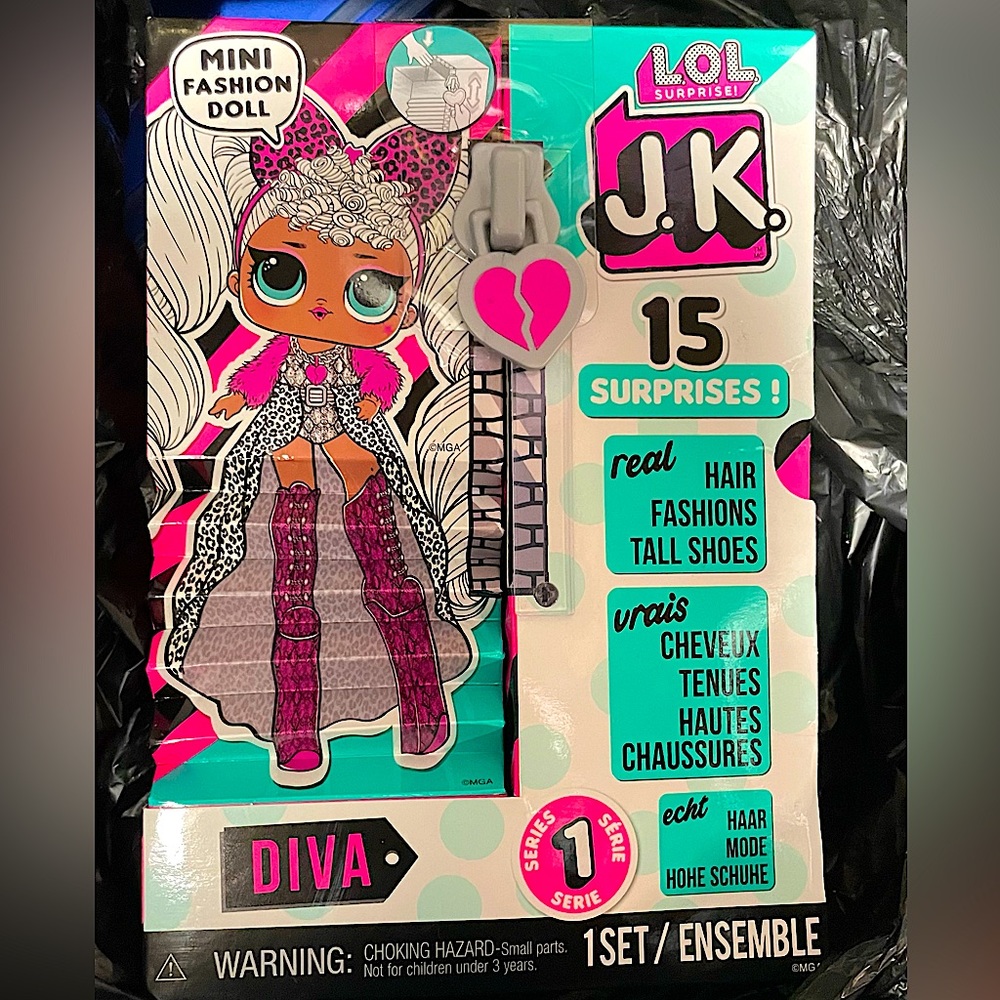LOL Surprise JK Diva Mini Fashion Doll with 15
Surprises